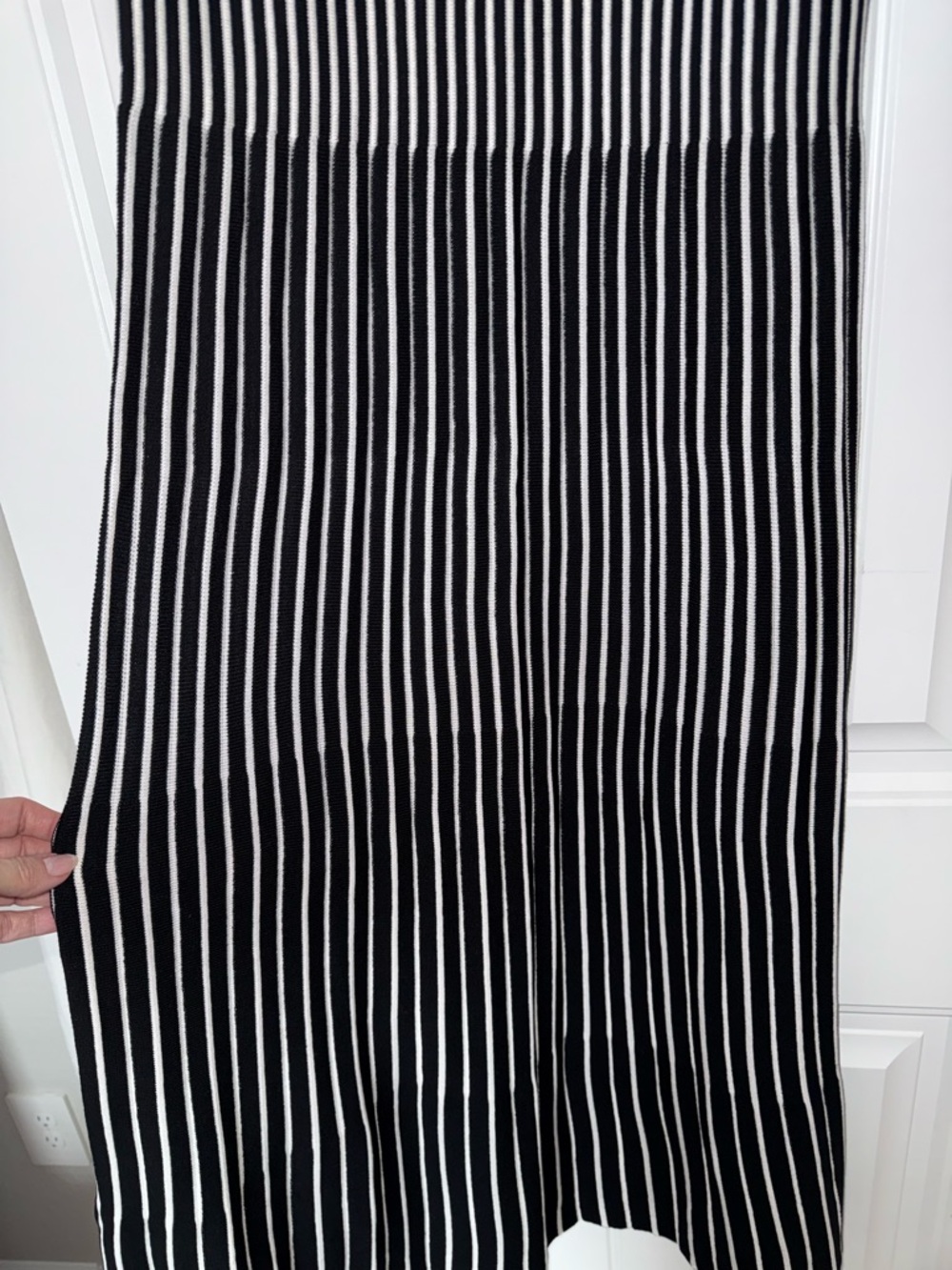 Active USA Black and White Striped Maxi Dress - Picture 2 of 12